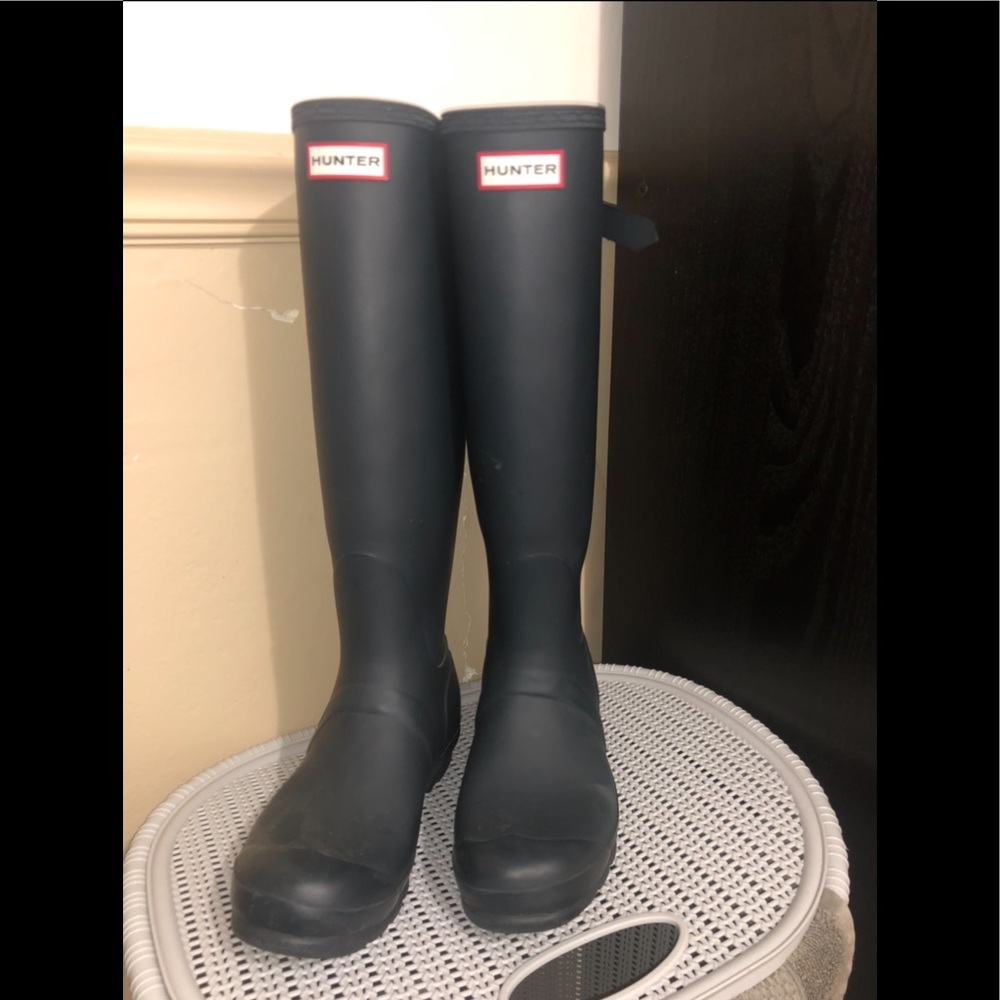 Women’s original tall navy Hunter boots